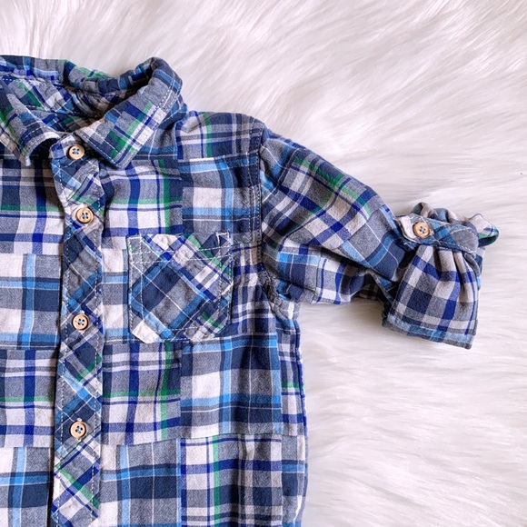 OshKosh Flannel Button Down Collared Shirt - Picture 2 of 5
